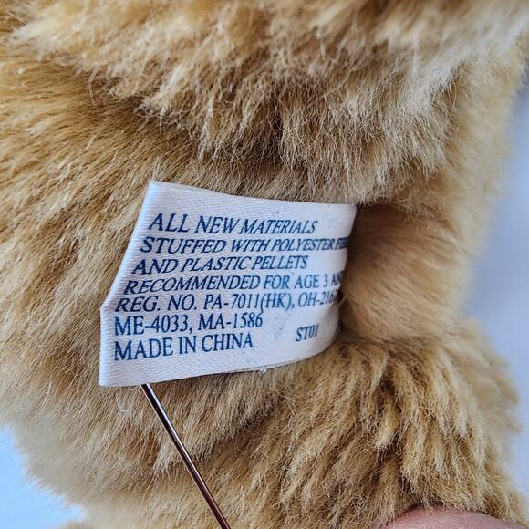 SKM Lab Golden Retriever Puppy Dog Plush 10" Brown Floppy Stuffed Animal Toy - Picture 9 of 10